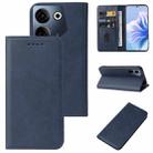 For Tecno Camon 20 Pro 4G Magnetic Closure Leather Phone Case(Blue) - 1