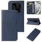 For Tecno Phantom X2 Magnetic Closure Leather Phone Case(Blue) - 1