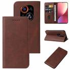 For Tecno Phantom X2 Pro Magnetic Closure Leather Phone Case(Brown) - 1