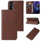 For Tecno Pova 5G Magnetic Closure Leather Phone Case(Brown) - 1