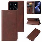 For Tecno Pova 5 Pro Magnetic Closure Leather Phone Case(Brown) - 1