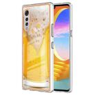 For LG Velvet 5G / 4G / G9 Electroplating Marble Dual-side IMD Phone Case(Draft Beer) - 1
