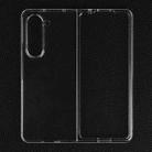 For Samsung Galaxy Z Fold5 Transparent PC Flip Phone Case - 1