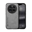 For Realme 12 Pro / 12 Pro+ Skin Feel Magnetic Leather Back Phone Case(Light Grey) - 1