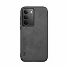 For Realme C75 4G Skin Feel Magnetic Leather Back Phone Case(Dark Grey) - 2