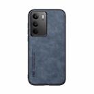 For Realme C75 4G Skin Feel Magnetic Leather Back Phone Case(Blue) - 2