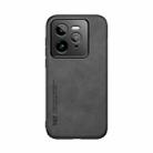 For Realme GT 7 Pro Skin Feel Magnetic Leather Back Phone Case(Dark Grey) - 2