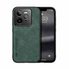 For Realme GT 7 Pro Skin Feel Magnetic Leather Back Phone Case(Green) - 1