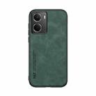 For Realme Neo7x / Realme P3 Global Skin Feel Magnetic Leather Back Phone Case(Green) - 2