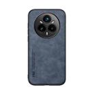 For Realme 14 Pro+ Skin Feel Magnetic Leather Back Phone Case(Blue) - 2