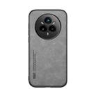 For Realme 14 Pro Skin Feel Magnetic Leather Back Phone Case(Light Grey) - 2