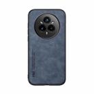 For Realme 14 Pro Skin Feel Magnetic Leather Back Phone Case(Blue) - 2