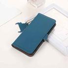 For Motorola Moto G64 5G Genuine Leather Magnetic RFID Leather Phone Case(Blue) - 2