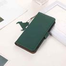 For Motorola Moto G64 5G Genuine Leather Magnetic RFID Leather Phone Case(Green) - 2