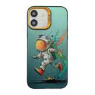 For iPhone 11 Cute Animal Pattern Series PC + TPU Phone Case(Running astronauts) - 1