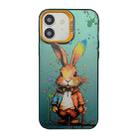 For iPhone 11 Cute Animal Pattern Series PC + TPU Phone Case(Rabbit) - 1