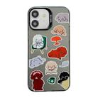 For iPhone 12 Cute Animal Pattern Series PC + TPU Phone Case(Colorful Puppy) - 1