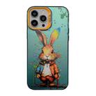 For iPhone 12 Pro Cute Animal Pattern Series PC + TPU Phone Case(Rabbit) - 1