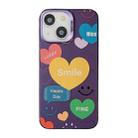 For iPhone 13 Cute Animal Pattern Series PC + TPU Phone Case(Love) - 1