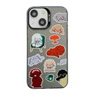 For iPhone 14 Cute Animal Pattern Series PC + TPU Phone Case(Colorful Puppy) - 1