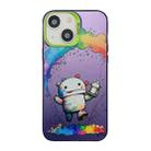 For iPhone 14 Cute Animal Pattern Series PC + TPU Phone Case(Robots) - 1