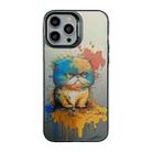 For iPhone 14 Pro Cute Animal Pattern Series PC + TPU Phone Case(Fat Cat) - 1