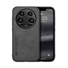 For Xiaomi 14 Ultra Skin Feel Magnetic Leather Back Phone Case(Dark Grey) - 1