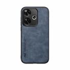 For Xiaomi Redmi Turbo 3 Skin Feel Magnetic Leather Back Phone Case(Blue) - 2