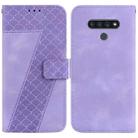 For LG Stylo 6/K71 7-shaped Embossed Leather Phone Case(Purple) - 1