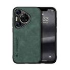 For Huawei Pura 70 Pro / Pura 70 Pro+ Skin Feel Magnetic Leather Back Phone Case(Green) - 1