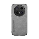 For Huawei Mate 70 Pro Skin Feel Magnetic Leather Back Phone Case(Light Grey) - 2