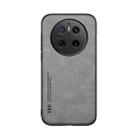 For Huawei Mate 70 Skin Feel Magnetic Leather Back Phone Case(Light Grey) - 2