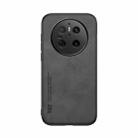 For Huawei Mate 70 Skin Feel Magnetic Leather Back Phone Case(Dark Grey) - 2