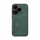 For Huawei Pura 80 5G Skin Feel Magnetic Leather Back Phone Case(Green) - 2