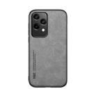 For Honor 200 Lite Global Skin Feel Magnetic Leather Back Phone Case(Light Grey) - 2