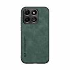 For Honor X6b Skin Feel Magnetic Leather Back Phone Case(Green) - 2