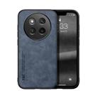 For Honor X60 Pro Skin Feel Magnetic Leather Back Phone Case(Blue) - 1