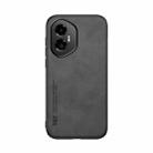 For Honor 300 Skin Feel Magnetic Leather Back Phone Case(Dark Grey) - 2