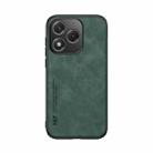 For Honor 400 Lite Global Skin Feel Magnetic Leather Back Phone Case(Green) - 2