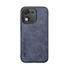 For Honor X70i Skin Feel Magnetic Leather Back Phone Case(Blue) - 2