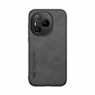 For Honor Power Skin Feel Magnetic Leather Back Phone Case(Dark Grey) - 2