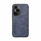 For Honor 400 Pro Global 160.8mm Skin Feel Magnetic Leather Back Phone Case(Blue) - 2
