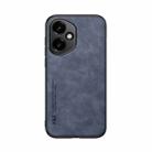 For Honor 400 Global 156.5mm Skin Feel Magnetic Leather Back Phone Case(Blue) - 2