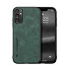 For Samsung Galaxy A05s Skin Feel Magnetic Leather Back Phone Case(Green) - 1