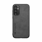 For Samsung Galaxy A35 5G Skin Feel Magnetic Leather Back Phone Case(Dark Grey) - 2