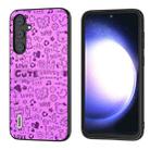 For Samsung Galaxy S23 FE 5G ABEEL Glitter Shockproof Phone Case(Purple) - 1