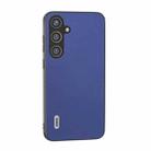 For Samsung Galaxy S24 5G ABEEL Arashi Texture PU Phone Case(Deep Sea) - 1