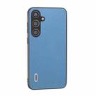 For Samsung Galaxy S24 5G ABEEL Arashi Texture PU Phone Case(Sky Blue) - 1