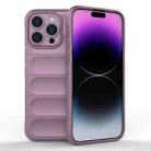 For iPhone 15 Pro Max Magic Shield TPU + Flannel Phone Case(Purple) - 1