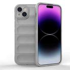 For iPhone 15 Plus Magic Shield TPU + Flannel Phone Case(Grey) - 1